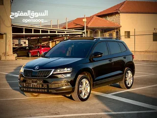  26 سكودا كاروك 2019/اتوماتيك ماتور 1500 بنزين فل الفل  فتحة سقف بانوراما