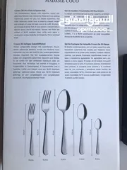  5 طقم ملاعق وشوك وسكاكين موديل كراون  Crown Fork,Spoon  & Knife set