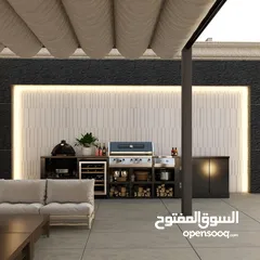  3 شقة فاخره طابق ارضي مساحة 132 متر+ ترس 100 م  / دير غبار ( اقساط من المالك مباشره )