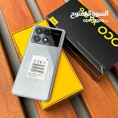  8 مشغل ايام poco X6 pro رام 24 جيجا 512 أغراضة والكرتونه الأصلية متوفر توصيل