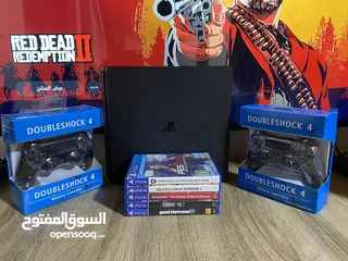  1 Ps4 slim 500g ( الوصف مهم )