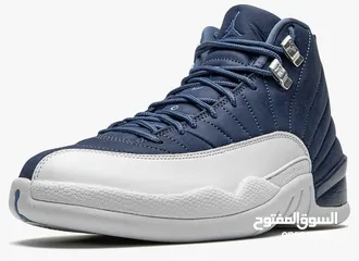  1 Jordan Air 12 Retro Indigo Mens . حذاء جوردان اير 12 ريترو انديغو أصلي جديد