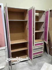  5 غرفة نوم بتختين مفرد وكومدينة ومكتبة وخزانة سعر حرق