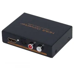  2 HDMI to HDMI + SPDIF + RCA L/R Audio TV Video Extractor Converter Sound Adapter