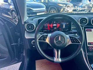  30 مرسيدس C180 موديل 2023 افنجارد فتحة غرافيت بحالة الزيرو وارد المانيا مميزة
