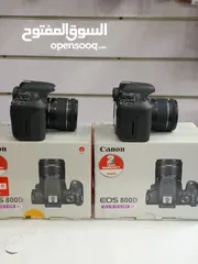  5 كاميرا كانون 800D  شاتر 2000صور بس   حاله فبريكه 100%  المشتملات