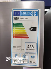  5 ثلاجة بيكو 30 قدم، 580 لتر ستانلس ستيل انفيرتر A+