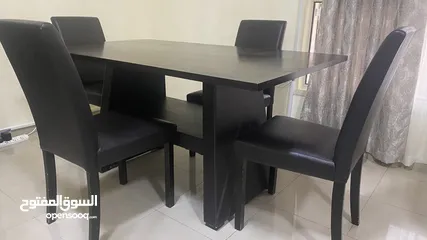  12 TV table, Dining table with chairs, shoes cabinet