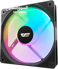  1 مروحة تبريد دارك فلاش جيمنج اصليه لكيسات الكومبيوتر ار جي بي DARKFLASH 120mm RGB GAMING CASE FAN
