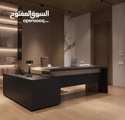  27 للبيع مكتب مدير كامل مع خزانته بسعر يبدا من 300د بعدة الوان من  المصنع مباشرة