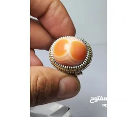  19 خاتم بحجر عقيق يماني فاخر منقوش اية