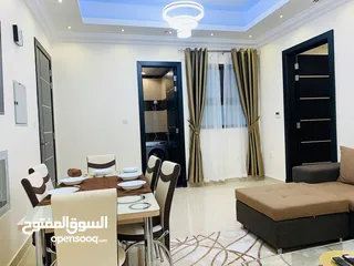  13 أفخم 3 غرف وصالة مفروشة في عجمان منطقة الروضة للايجار الشهري