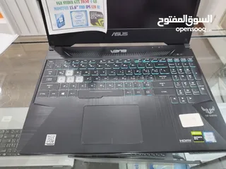  4 أسيس جيل تاسع رام16ج هارد 512 ssd كيبورد مضيء للألعاب القويه شاشة 15.6FHD ips120Hz