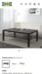  1 طاولة تلفزيون + طاولة معيشة ikea للبيع