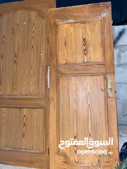  2 ابواب خشب تفصيل
