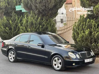  1 مرسيدس e200 موديل 2006 بحالة الوكالة فل اضافات افنتجارد لون اسود بالصلاة ع النبي ما شاء الله