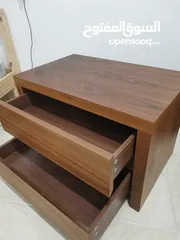  3 طاولة سرير جانبية قطعتين
