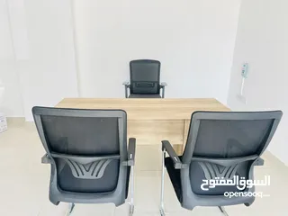  1 Used office table & 3 chair (4 month used )