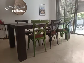  3 Dinning table + 6 chairs