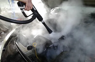  6 تنظيف بالبخار لماكينة السيارة engine steam cleaning