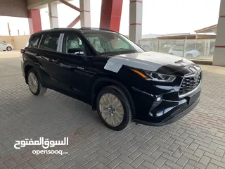  20 للبيع تويوتا هايلاندر 2024 اعلى صنف ليمتد اسود عداد زيرو بسعر 49950 دينار