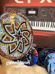  2 وجه طبل عرقسوسي ايطار خشب