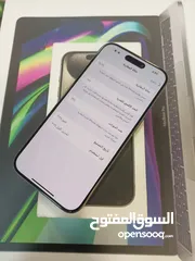  6 iphone 15 pro 256 GB بطاريه 99%  وارد شرق اوسط ( كفاله مطووله)