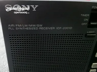  6 راديو SONY ياباني  موديل ICF2001D