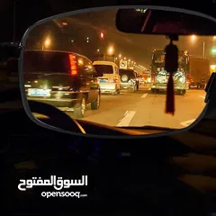  15 نظارات القيادة الHD واحده ليليه و واحده نهاريه لحمايه السائق من الاضواء ليلا واشعة الشمس نظاره نظارة