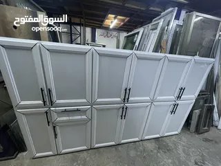  6 تشكليت شبابيك و ابواب مستعمل تسليم على المقاس
