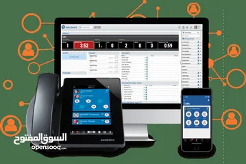  1 مقسم هاتف فويب VOIP شركات ومكاتب