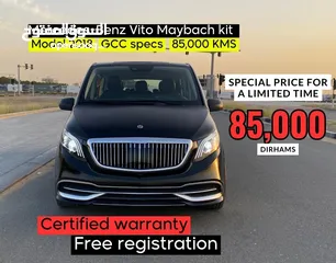  1 Vito Maybach kit / GCC Specs / Low KMs / Model 2018/ Perfect condition