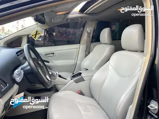  12 تويوتا بريوس 2015 هايبرد فل كامل مع بانوراما أعلى صنف بكج ( 5) لون اسود مميز