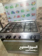  2 غاز ايطالي ستانلس ستيل 90 سم