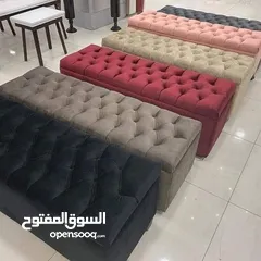  4 بفة صندوق تخزين بفتح وبتسكر خشب تايلاندي ثقيل فقط