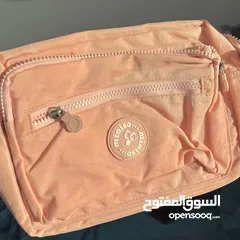  2 حقيبة Miniso أصلية لون زهري. للبنات والصبايا. مناسبة للاستخدام والطلعات اليومية