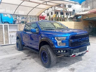  9 فورد رابتر أصلي للبيع للجادين فقط بسعر مناسب  F150  2018 أزرق جنط بي دلك فل بنوراما