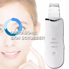  20 جهاز تنظيف البشرة بعمق بالموجات التراسونيك تنظيف الزيوان و الجلد سكن سكرابر Ultrasonic Skin Scrubber