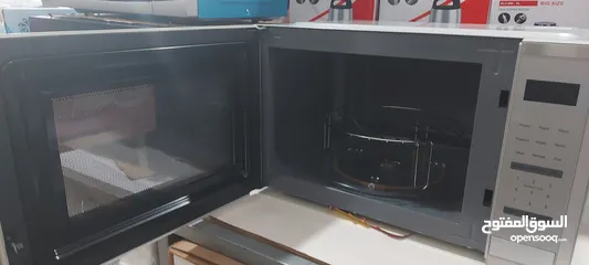  3 ميكرويف سعررررر حررررق كراون 45 لتر مع شواية لون سلفر شاشة ال اي دي 1000 watt