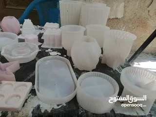  1 قوالب سيلكون للجبس وغيره عدد 27 قالب