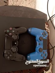  9 ...................... PS4 سليم 500GB + يد أصلية + يد.كوبي.- شبه جديد