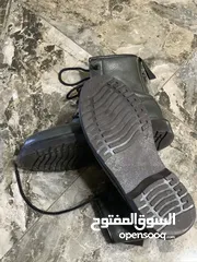  3 حذاء جلد طبيعي داخل فرو - مقاس 38 بحالة ممتازة
