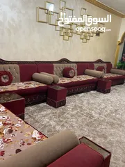  1 طقم جلوس .كنب .كورنر . جلسة خليجية تفصيل