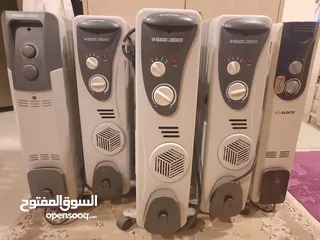  1 Black & Decker oil-filled radiator heater. 2000W, 2500W, 2800W