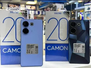  1 مستعمل ايام Kamon 20 pro  رام 16 جيجا 256 أغراضة والكرتونه الأصلية مكفول متوفر توصيل