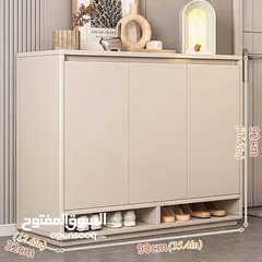  3 خزانة أحذية خشبية