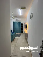  7 Super deluxe furnished apartment, one bedroom, hall, bathroom, kitchen and balcony, furnished in Al