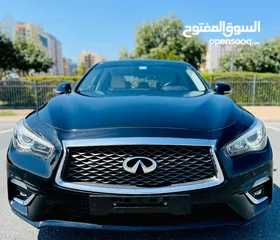  2 A Clean And Beautiful INFINITI Q50 2019 Black Gcc