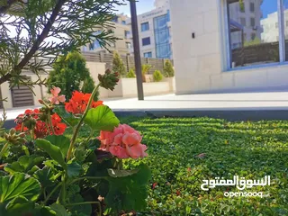  6 شقة ارضيه 210 م وحديقه وكراج 300 م في اجمل مناطق قرية النخيل