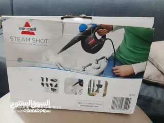  3 جهاز التنظيف بالبخار من بيسل المحمول باليد ستيم شوتBISSELL Steam Shot Handheld Steam Cleaner (2635E)